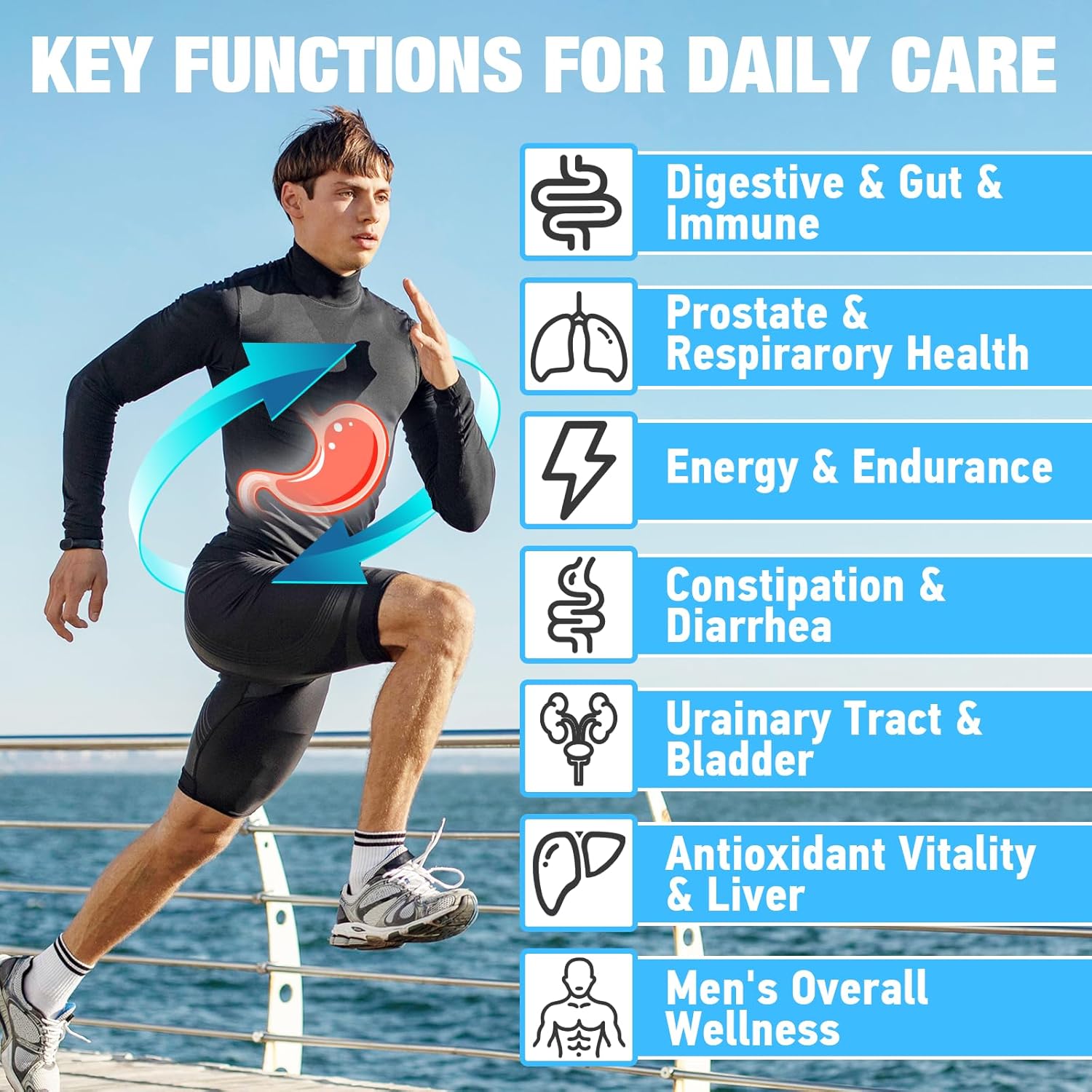 Men’s Probiotic 500B – 12 Strains + Combination of Organic Fiber Ingredients. - Image 3