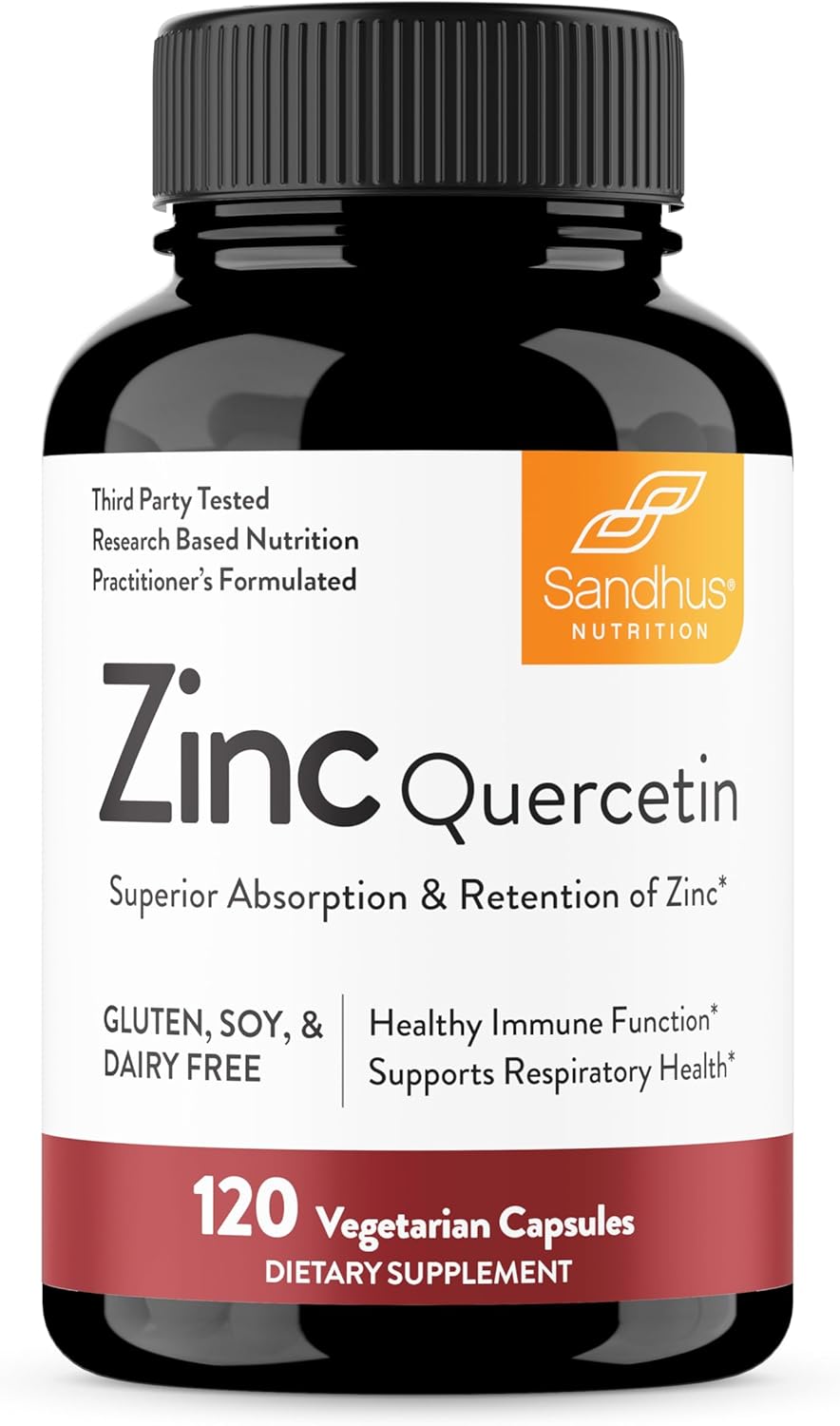 Zinc Supplements for Antioxidant Immune Support - 120 Vegetarian Capsules (Pack of 1) for Men 40+ - Image 3