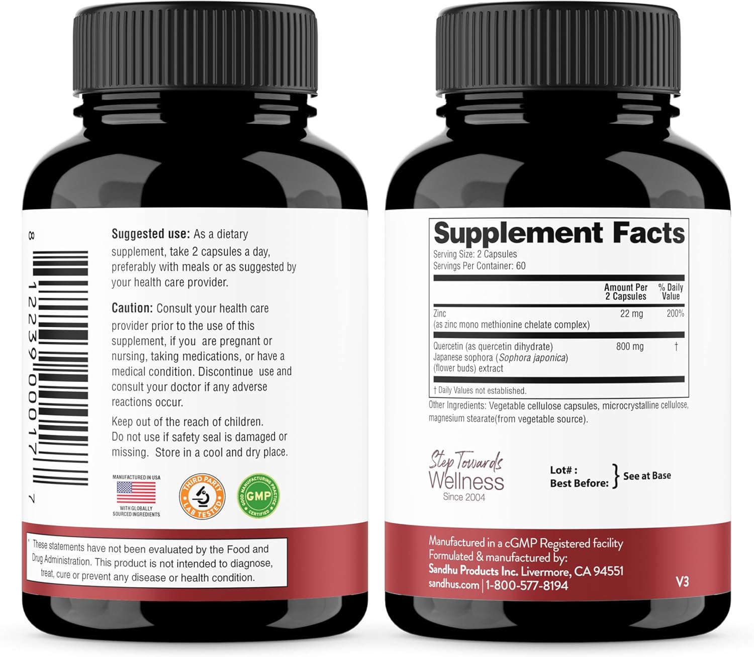 Zinc-vitamins for men 40 plus antioxidant health